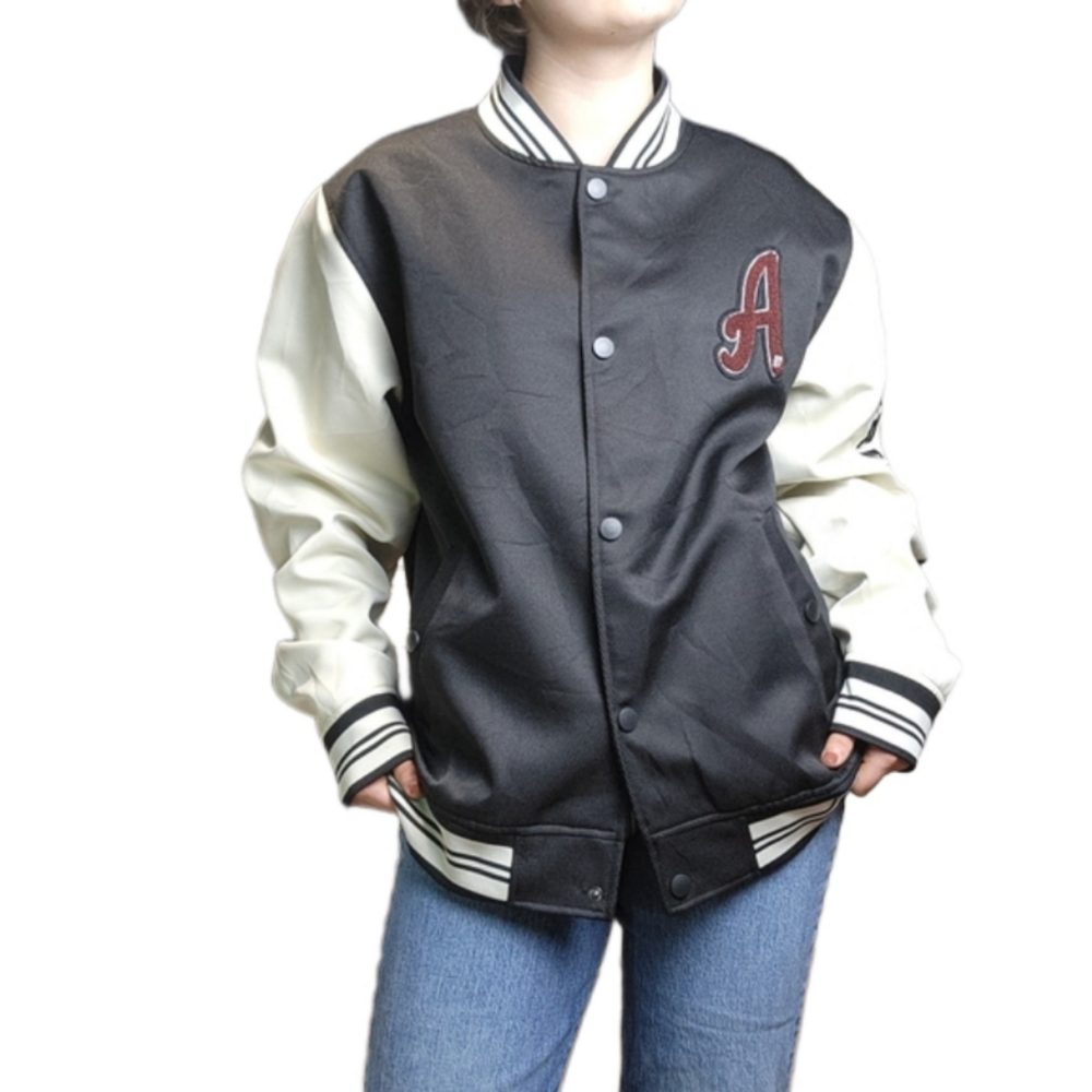 Jacket Varsity Bomber jacket Black white colors Unisex AEROPOSTALE